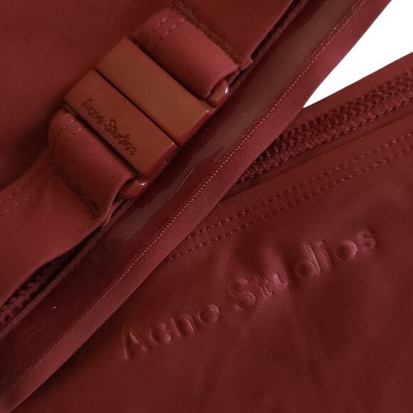 ACNE STUDIOS Hellira minimalist bikini set top high waist bottoms in Halla Red - Picture 5 of 5